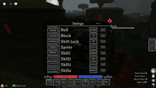 a screenshot of a video game shows the settings menu