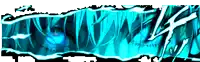 a cartoon character with a blue lightning bolt coming out of his eyes