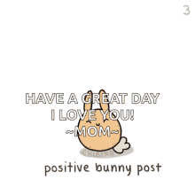 positive vibes bunny rabbit good morning
