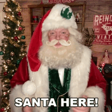 Santa Here Cameo GIF - Santa Here Cameo Christmas Is Coming GIFs