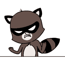 angered angry anger angery racoon racoon