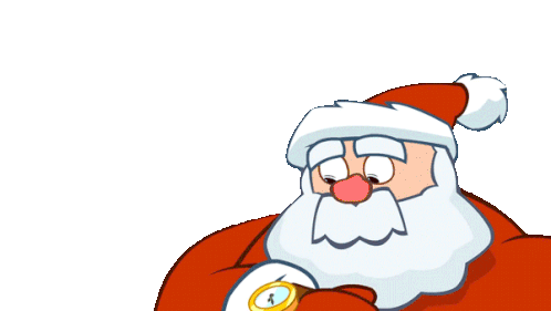 I Can'T Believe It'S Already This Time Santa Claus Sticker - I Can'T Believe It'S Already This Time Santa Claus Om Nom Stories Stickers