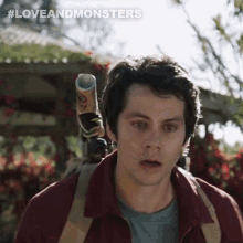 scared joel dawson dylan obrien love and monsters shocked