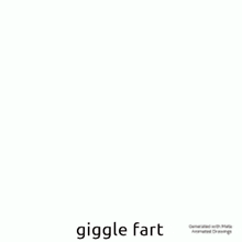 a cartoon of a boy with the words giggle fart written below him