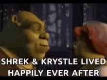 Shrek Kiss GIF - Shrek Kiss Happily GIFs