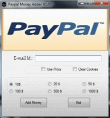 paypal money adder v1.07 is a program that allows you to add money to your paypal account
