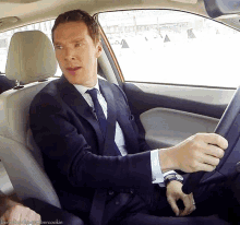 Driving Benedict Cumberbatch GIF - Driving Benedict Cumberbatch Huh GIFs