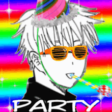 Anime Party GIF - Anime Party Rainbow GIFs