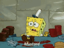 Spongebob Mustard GIF - Spongebob Mustard Confused GIFs