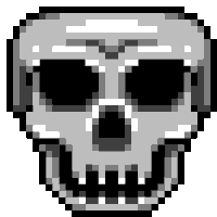 Skull Laugh Sticker - Skull Laugh Pixel Art Stickers