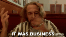 It Was Business Lou Burke GIF - It Was Business Lou Burke Eric Lange GIFs