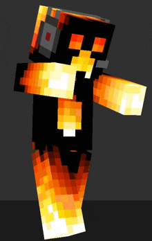 a minecraft character is wearing headphones and a scarf