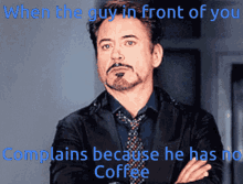 Robert Downey Jr Coffee GIF - Robert Downey Jr Coffee People GIFs