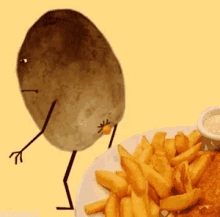 Potato Fries GIF - Potato Fries Poop GIFs