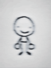 a black and white drawing of a smiling face with a s on it