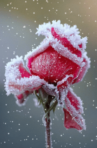 Rose Snow GIF - Rose Snow Winter - Discover & Share GIFs