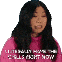 I Literally Have The Chills Right Now Scuttle Sticker - I Literally Have The Chills Right Now Scuttle Awkwafina Stickers