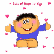 Love You Lot Of Hugs On Way GIF