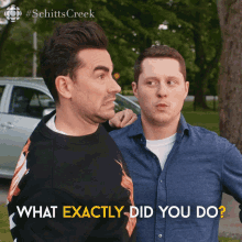 What Exactly Did You Do Dan Levy GIF - What Exactly Did You Do Dan Levy David GIFs
