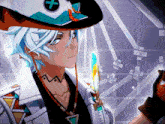 a cartoon character with a feather and a badge that says t.i.i.