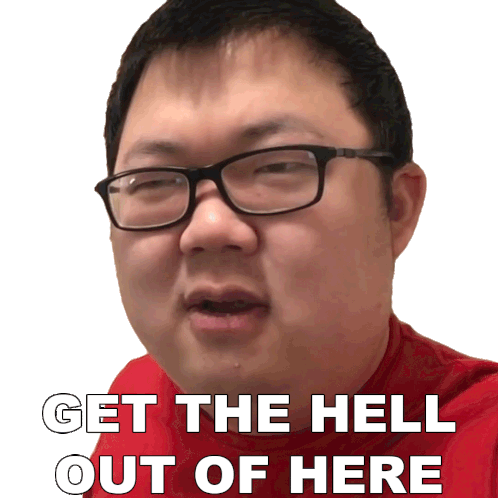 Get The Hell Out Of Here Sungwon Cho Sticker - Get The Hell Out Of Here Sungwon Cho Prozd Stickers