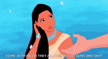 Pocahontas Shy GIF - Pocahontas Shy Giving A Hand GIFs