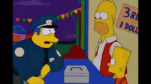 Señor Billetin Simpsons GIF - Señor Billetin Simpsons Police GIFs