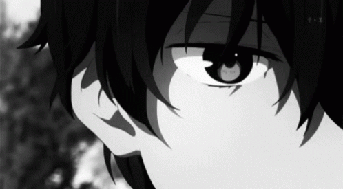 Download Sad Anime Girl Black And White Aesthetic Phone Wallpaper   Wallpaperscom