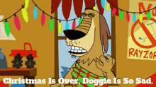 johnny test dukey christmas is over doggie is so sad christmas is done