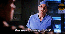 Greys Anatomy Meredith Grey GIF - Greys Anatomy Meredith Grey You Want Justice Right GIFs