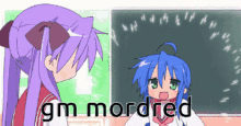 Gm Mordred Konata GIF - Gm Mordred Konata Lucky Star GIFs