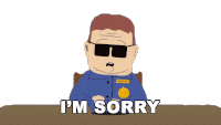 Im Sorry Officer Barbrady Sticker - Im Sorry Officer Barbrady South Park Stickers