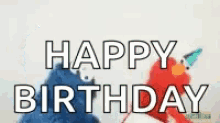 Excited Happy Birthday GIF - Excited Happy Birthday Cookie Monster GIFs