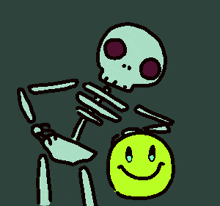 Skeleton Smiley GIF - Skeleton Smiley They Won'T Shut Up GIFs