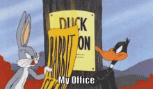 Office Moves Bugs Bunny GIF - Office Moves Bugs Bunny Daffy Duck GIFs