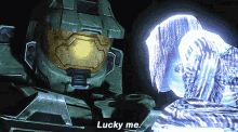 Halo Master Chief GIF - Halo Master Chief Lucky Me GIFs