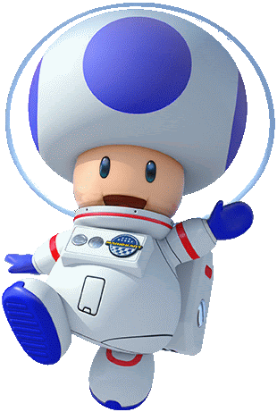 Toad Astronaut Toad Mario Sticker - Toad Astronaut Toad Mario Astronaut Stickers