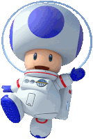 Toad Astronaut Toad Mario Sticker - Toad Astronaut Toad Mario Astronaut Stickers