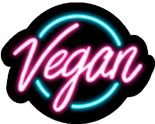 Vegan Vegano Sticker - Vegan Vegano Neon Stickers
