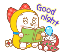 Dorami Good Night Sticker - Dorami Good Night Sound Asleep Stickers