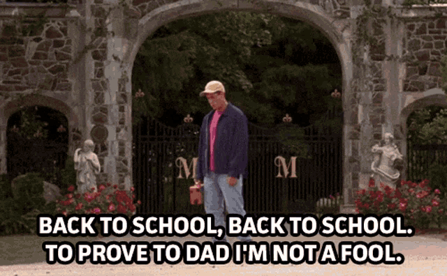 Billy Madison Back To School GIF - Billy Madison Back To School Prove To Dad Im Not A Fool GIFs
