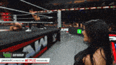 a peacock advertisement for a wrestling match on saturday