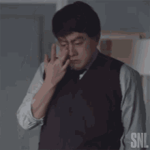 Crying Bowen Yang GIF - Crying Bowen Yang Saturday Night Live GIFs