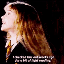 Hermione Checked GIF - Hermione Checked Book GIFs