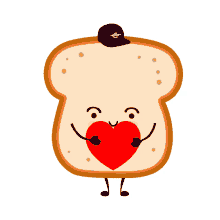 cute heartybread
