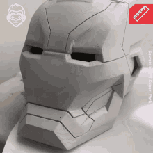 Iron Man Helmet Sculpture GIF