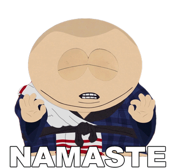 Namaste Eric Cartman Sticker - Namaste Eric Cartman South Park Stickers