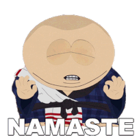 Namaste Eric Cartman Sticker - Namaste Eric Cartman South Park Stickers