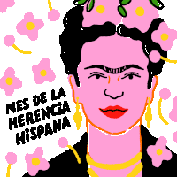 Frida Kahlo Frida Sticker - Frida Kahlo Frida Mes De La Herencia Hispana Stickers