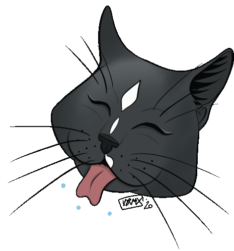 Cat Tongue Sticker - Cat Tongue Out Stickers